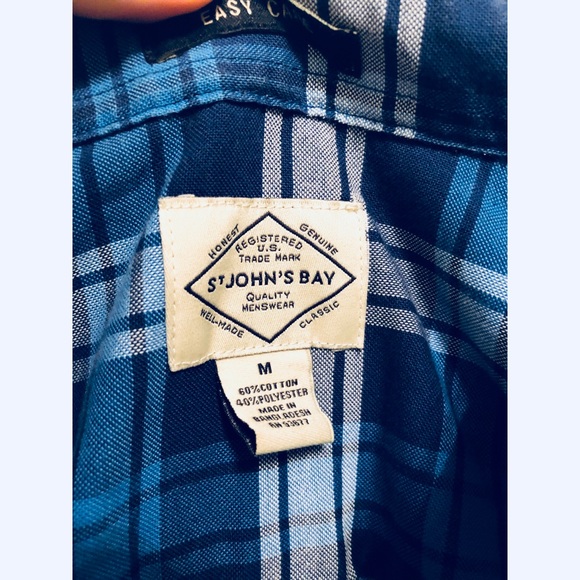 St. JOHN’S BAY Plaid Button Down - Picture 3 of 3